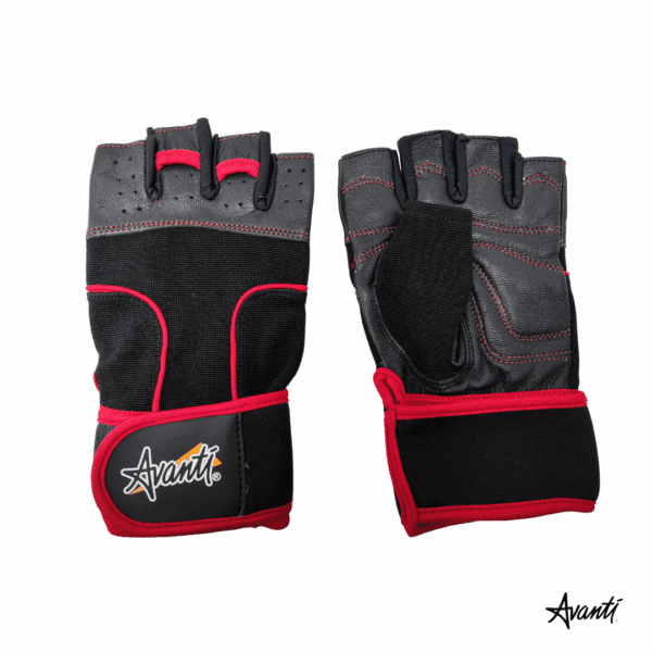 Avanti Guantes para Gimnasio Rojo Negro Cod:15005