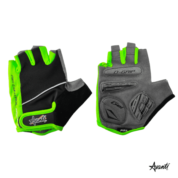 Avanti Guantes de Ciclismo en Gel Negro Verde Cod: 7049