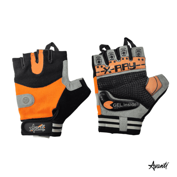 Avanti Guantes de Ciclismo en Negro Naranja Cod: 7085