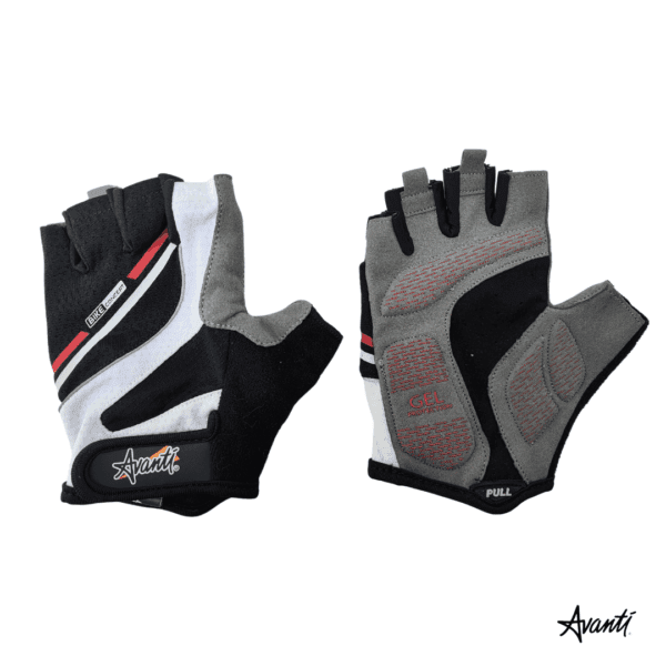 Avanti Guantes de Ciclismo en Gel Negro Blanco Cod: 8503