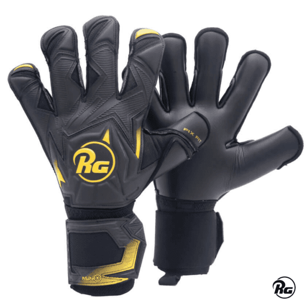 Rg Guantes de Arquero Aspro Black Out 23-24 Negro Dorado Niño