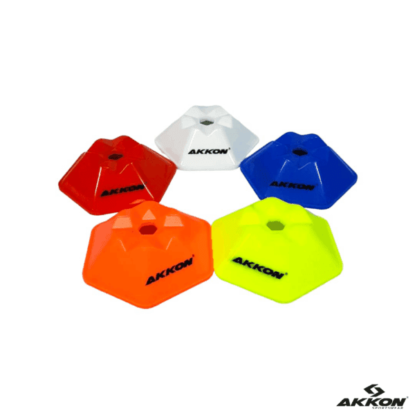 Akkon Set de 25 Platos Hexagonales de Entrenamiento