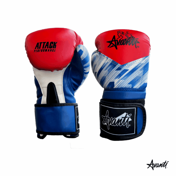 Avanti Guante de Box Competicion P.U Azul Rojo
