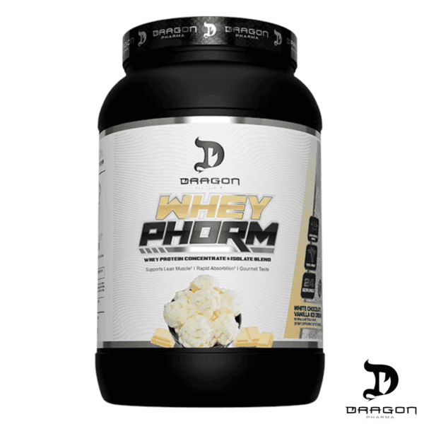 Dragon Pharma WheyPhorm 5Lb x 61 Servicios Chocolate Blanco Vainilla