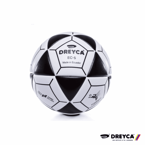 Dreyca Balon de Futbol No5 Ecuavoley Pro Blanco Negro