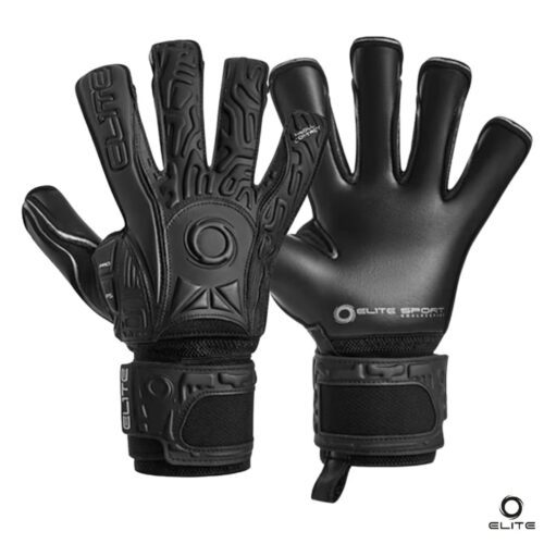 Elite Guantes de Arquero Black Solo con Ferulas Extraibles