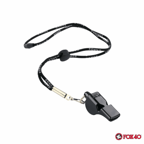 Fox 40 Silbato Mini Oficial Negro con Cordon 109dB