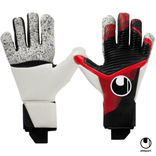 Uhlsport Guantes de Arquero Powerline Supergrip+ Flex HN Negro Rojo 101132501