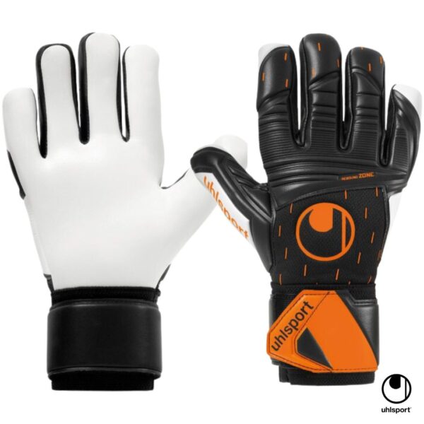 Uhlsport Guantes de Arquero Speed Contact SuperSoft HN Negro Naranja 101126501