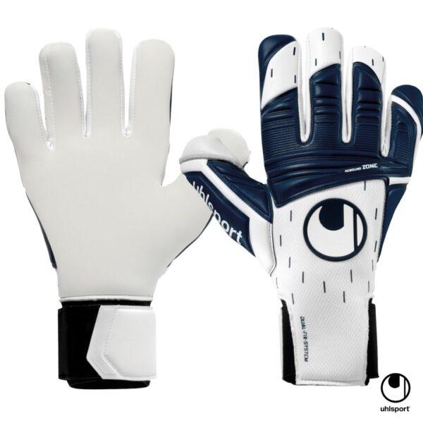 Uhlsport Guantes de Arquero Classic Tight AbsolutGrip HN Azul Blanco 101132001