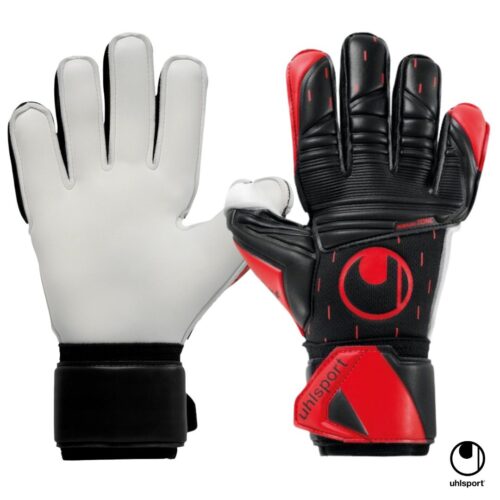 Uhlsport Guantes de Arquero Classic AbsolutGrip Negro Rojo 101132101