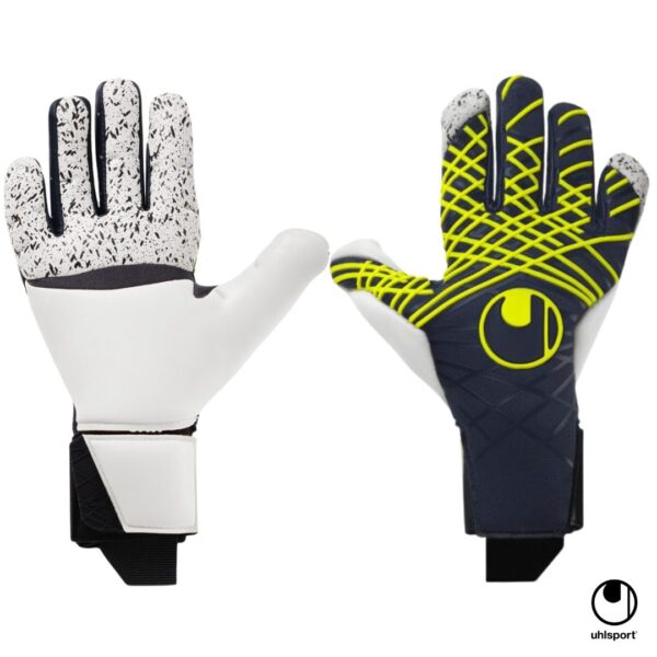 Uhlsport Guantes de Arquero Prediction Flex HN Azul Petroleo Neon 101133101