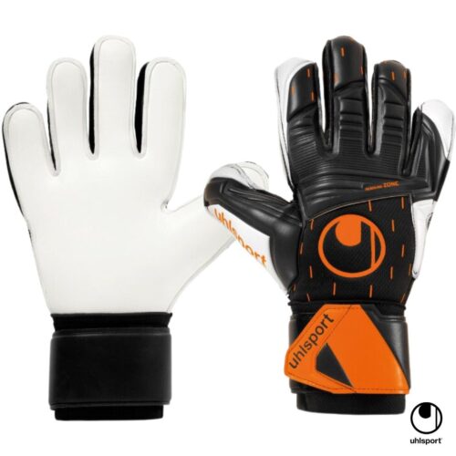 Uhlsport Guantes de Arquero Speed Contact SuperSoft Negro Naranja 101126601