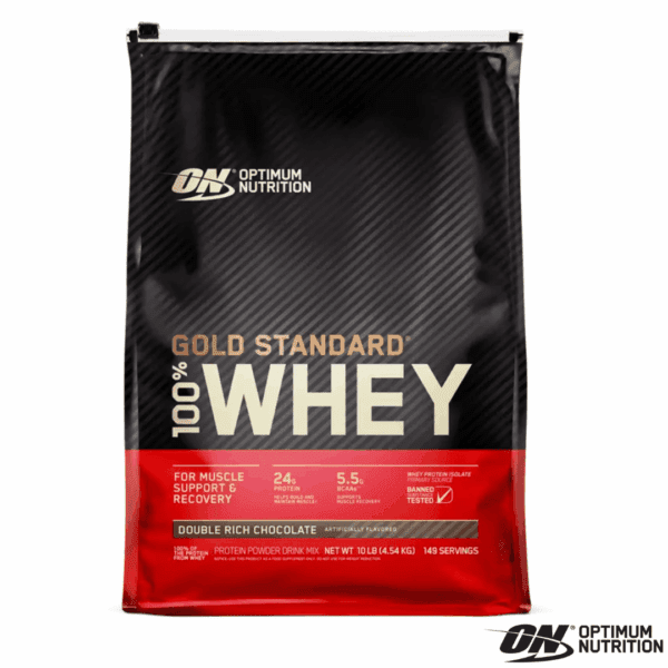 Optimum Nutrition Proteina Whey Gold Standar 100% 10Lb x 146 Servicios