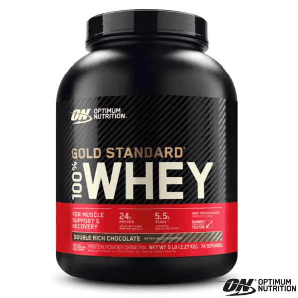 Optimum Nutrition Proteina Whey Gold Standar 100% 5Lb x 74 Servicios