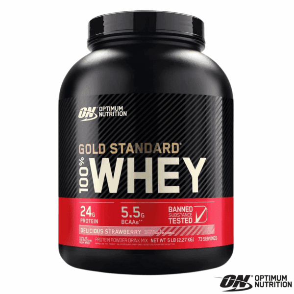 Optimum Nutrition Proteina Whey Gold Standar 100% 5Lb x 74 Servicios