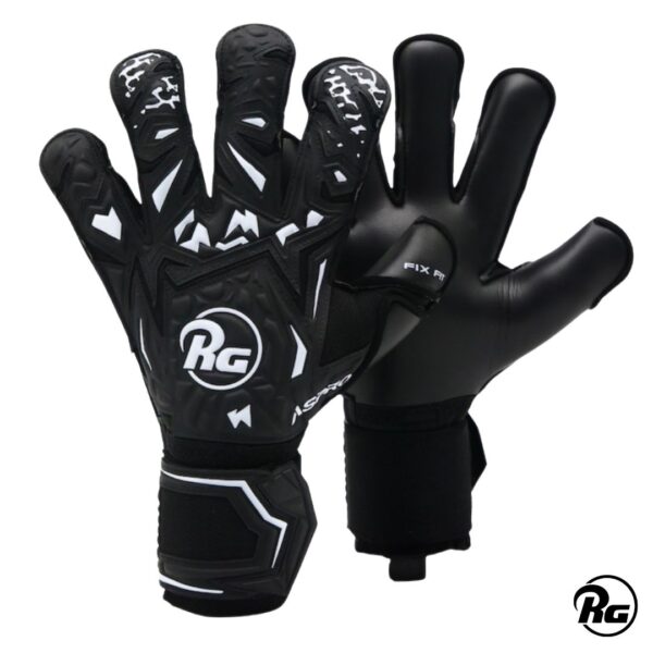 Rg Guantes de Arquero Aspro Blackout 24-25 Negro Blanco Niño