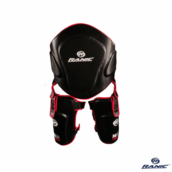Ranic Belly Pad Protector de pecho y Muslo de 38Mm Negro