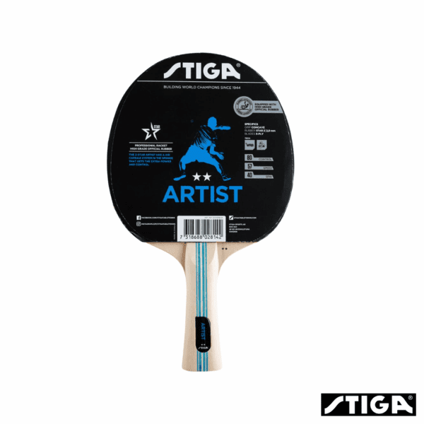 Stiga Raqueta de Ping Pong Artist 2 Estrellas