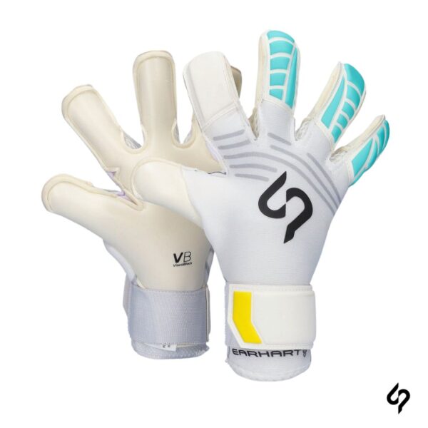 Sp Guantes de Arquero Earhart Pro Niño Blanco Celeste