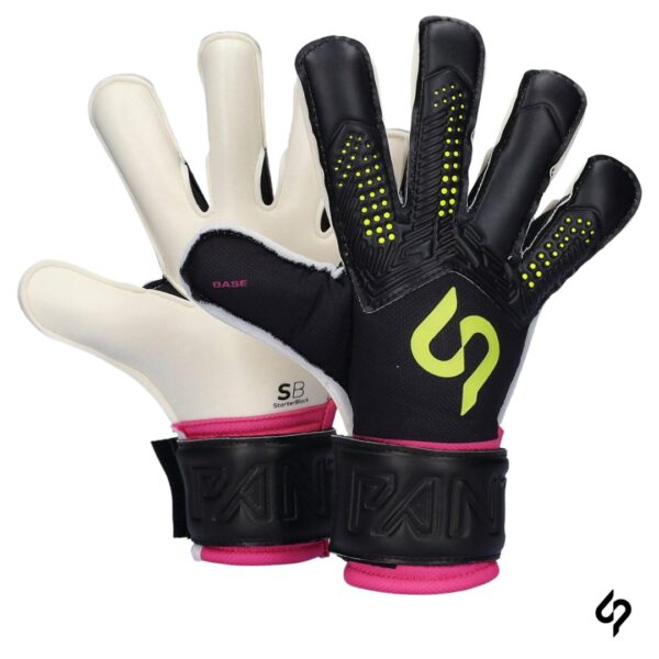 Sp Futbol Guantes de Arquero Pantera Base Niño Negro Rosa