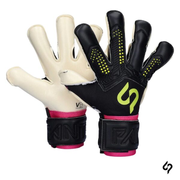Sp Guantes de Arquero Pantera Pro Niño Negro Rosado