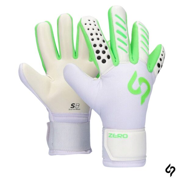 Sp Futbol Guantes de Arquero Zero Base Niño Blanco Verde