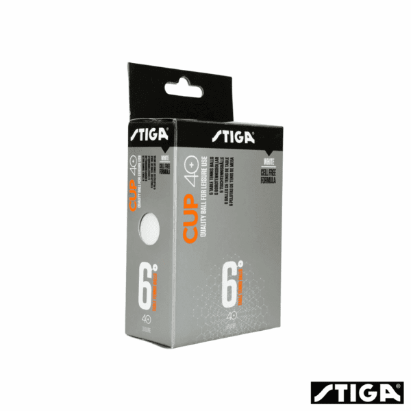 Stiga Set de 6 Pelotas Ping Pong Cup Blanco