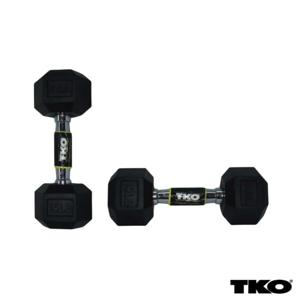 Tko Mancuerna Hexagonal Rubber 15Lb