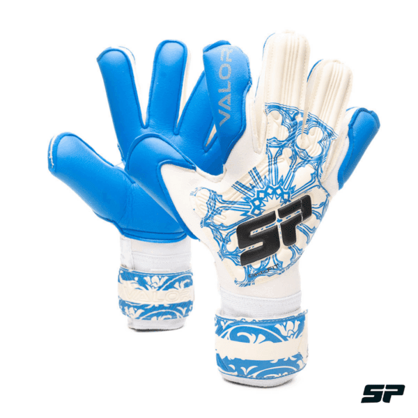 Sp Futbol Guantes de Arquero Valor Pro AquaLove Blanco Celeste