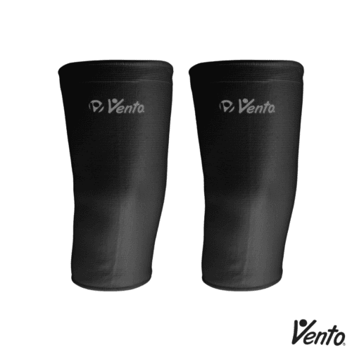 Vento Par de Rodilleras Elasticas Negras
