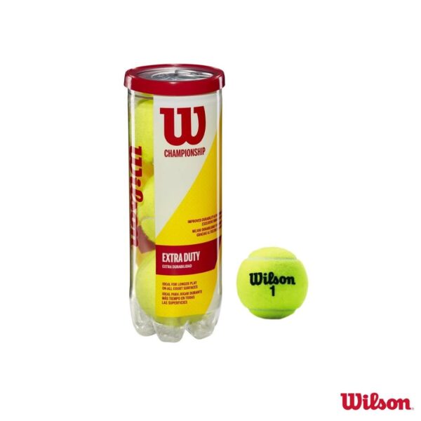 Wilson Set de 3 Pelotas Tennis Championship Extra Duty