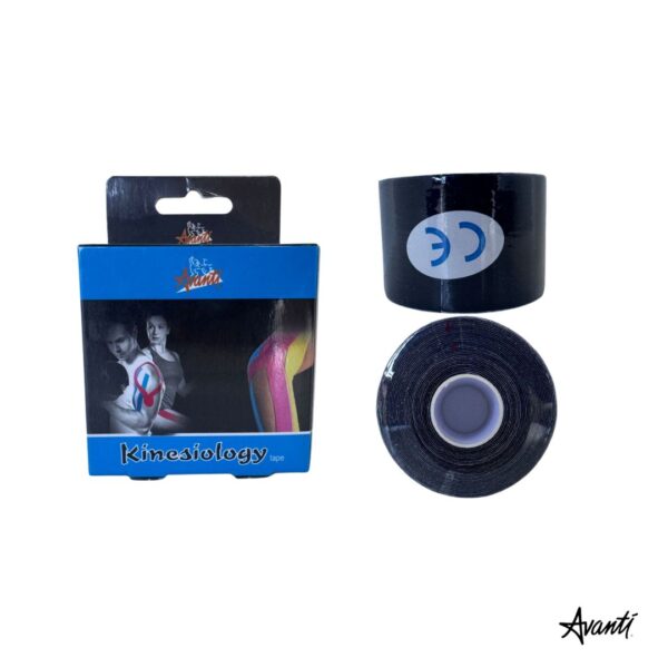 AVANTI - KINESIO TAPE - NEGRO Avanti Kinesiotape Venda Neuromuscular 5cm x 5m