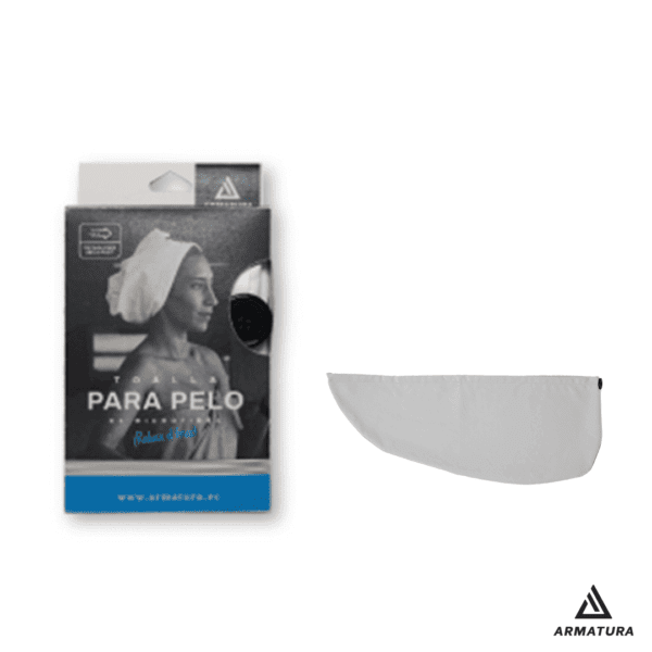 Armatura - Toalla Cabello - Blanca Armatura Toalla Microfibra para Cabello 66X28cm