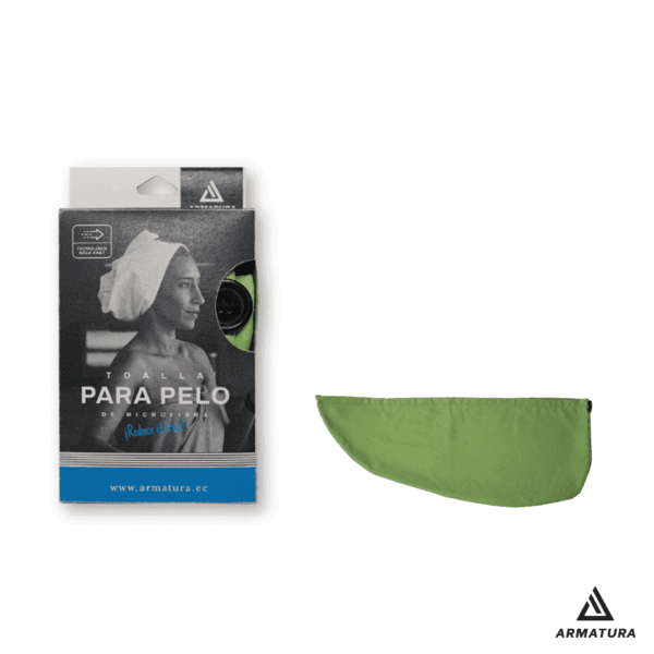 Armatura - Toalla Cabello - Verde Armatura Toalla Microfibra para Cabello 66X28cm