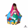 Armatura Toalla Microfibra para Niña Diseño Sirena