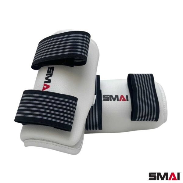 Smai Par de Protectores Antebrazo de Taekwondo Blanco
