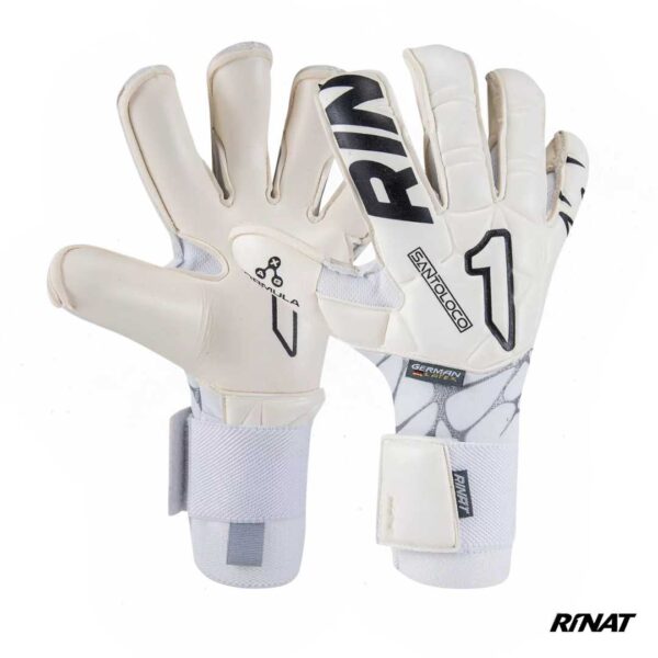 RINAT - GUANTES DE ARQUERO ALPHA SANTO LOCO AXG BLANCO Rinat Guantes de Arquero Alpha Santo Loco Axg Blanco