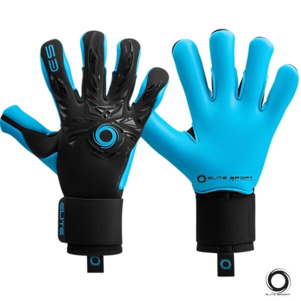 Elite Guantes de Arquero Revolution X Combi Aqua Negro Azul