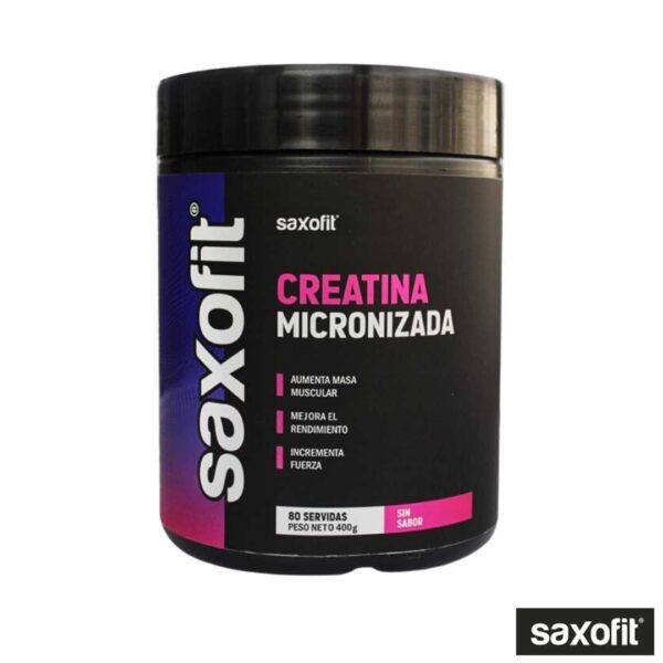 Saxofit Creatina Micronizada 400gr x 80 Servicios