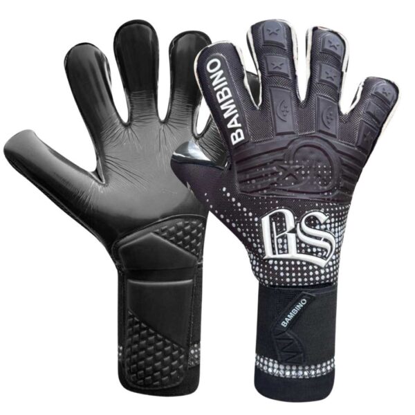 Bambino Guantes de Arquero Eclipse 25-26 Negro Blanco