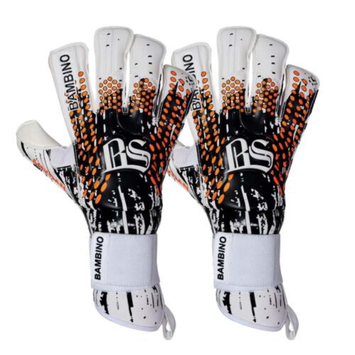 Bambino Guantes de Arquero Profesionales Ahydan Niño Blanco Dorado