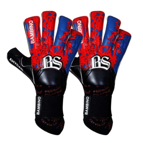 Bambino Guantes de Arquero Profesionales Ahydan Niño Negro Rojo