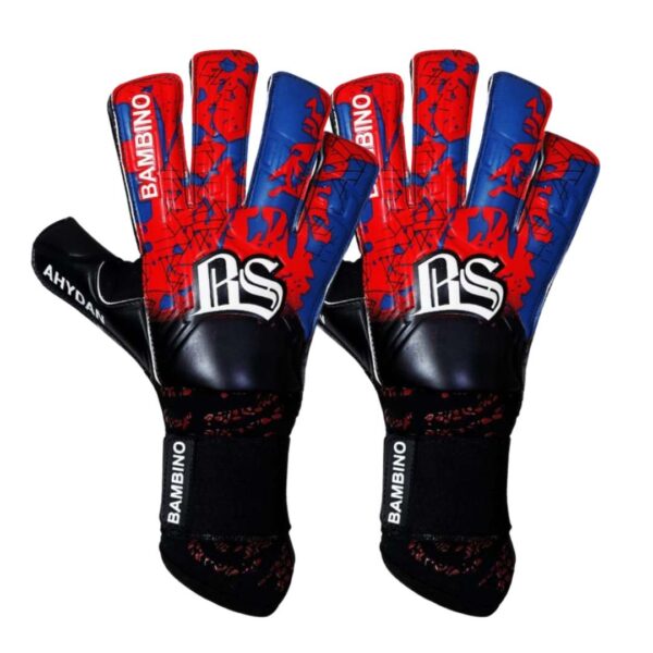 Bambino Guantes de Arquero Profesionales Ahydan Niño Negro Rojo
