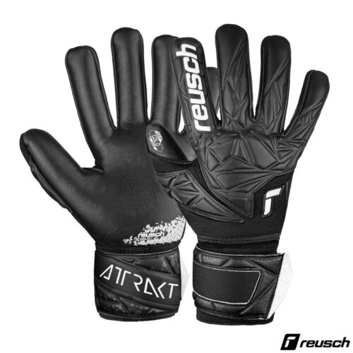 Reusch Guantes de Arquero Profesional Attrakt Gold Nc Ferula Negro Blanco Cod: 5470150