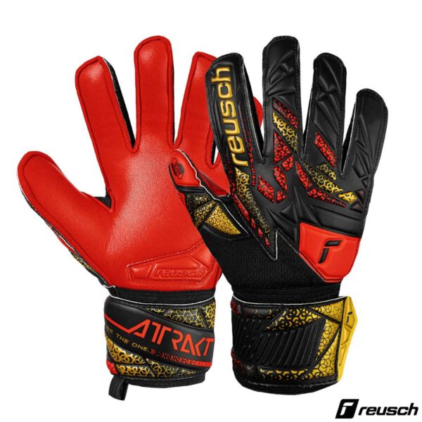 Reusch Guantes de Arquero Avanzado Attrakt Silver Niño Negro Dorado Rojo Cod: 55722157075
