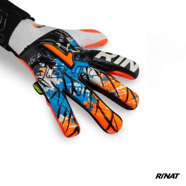 Rinat Guantes de Arquero Asimetrik Pro Blanco Naranja Azul