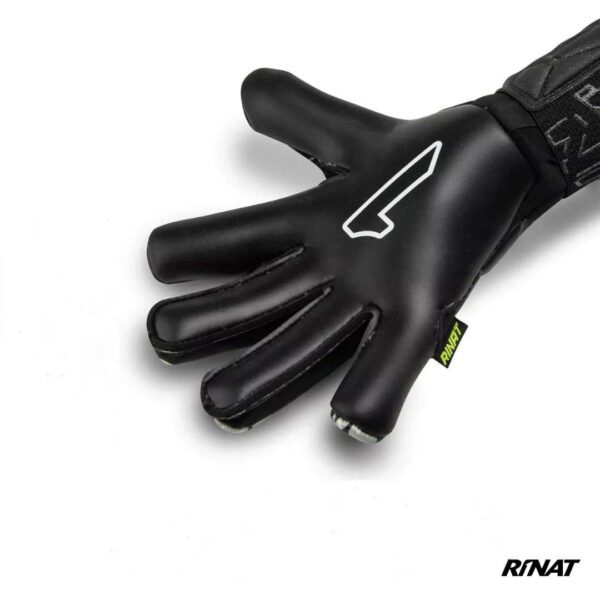 RINAT - GUANTES DE ARQUERO ASIMETRIK PRO - NEGRO AMARILLO 2 Rinat Guantes de Arquero Asimetrik Pro Negro Amarillo Plata