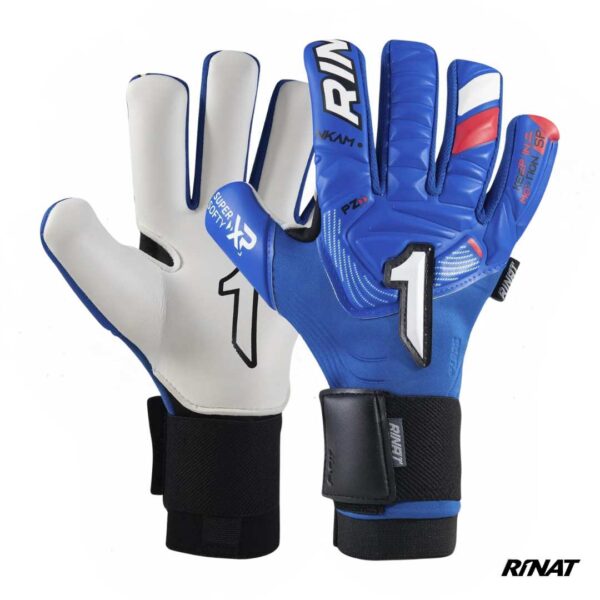 Rinat Guantes de Arquero Nkam Turf Azul Rey Blanco Niño