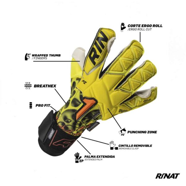 RINAT - GUANTES DE ARQUERO pro dominius amarillo blanco 3 Rinat Guantes de Arquero Xtreme Guard Dominius Pro Amarillo Blanco
